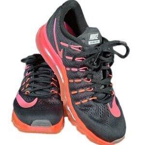 Nike Air Max 2016 Womens Running Shoes Black Noble Red 806772-006 Size 7.5